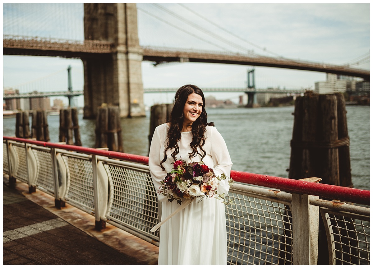 Brooklyn Bridge bride